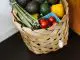 meal kit basket with fresh fruit and veg in it
